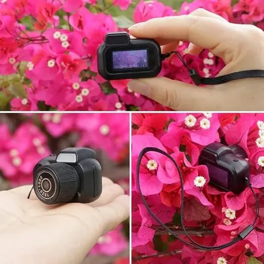 Generic Retro Mini Digital Camera, Portable Keychain Video Cam with Display, 1080 HD Video, 2.1MP CMOS Sensor