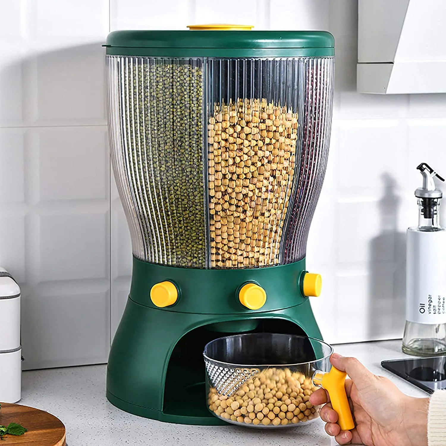 Multi Section Dry Food Dispenser – Smart Storage for Your Kitchen