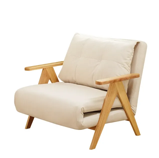 Multi-Functional Foldable Solid Wood Sofa Bed & Guest Lounger