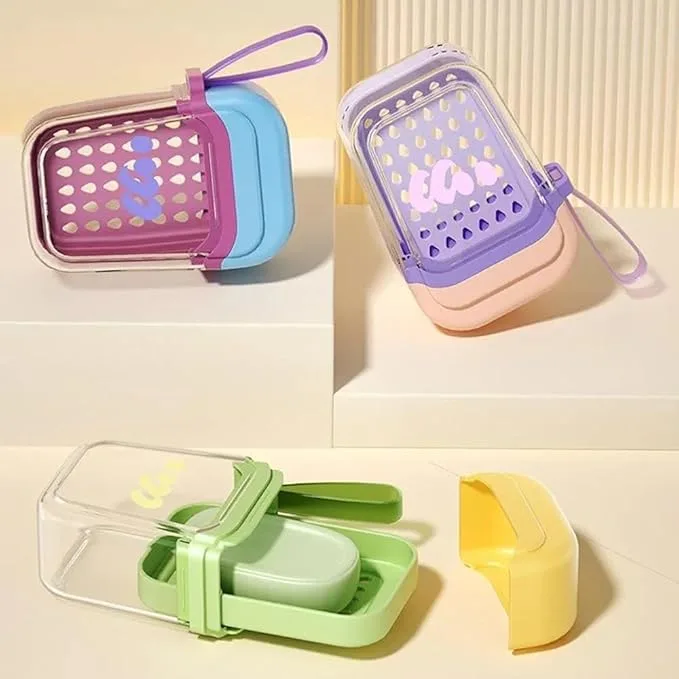 Dual-Layer Moisture-Lock Soap Case Container